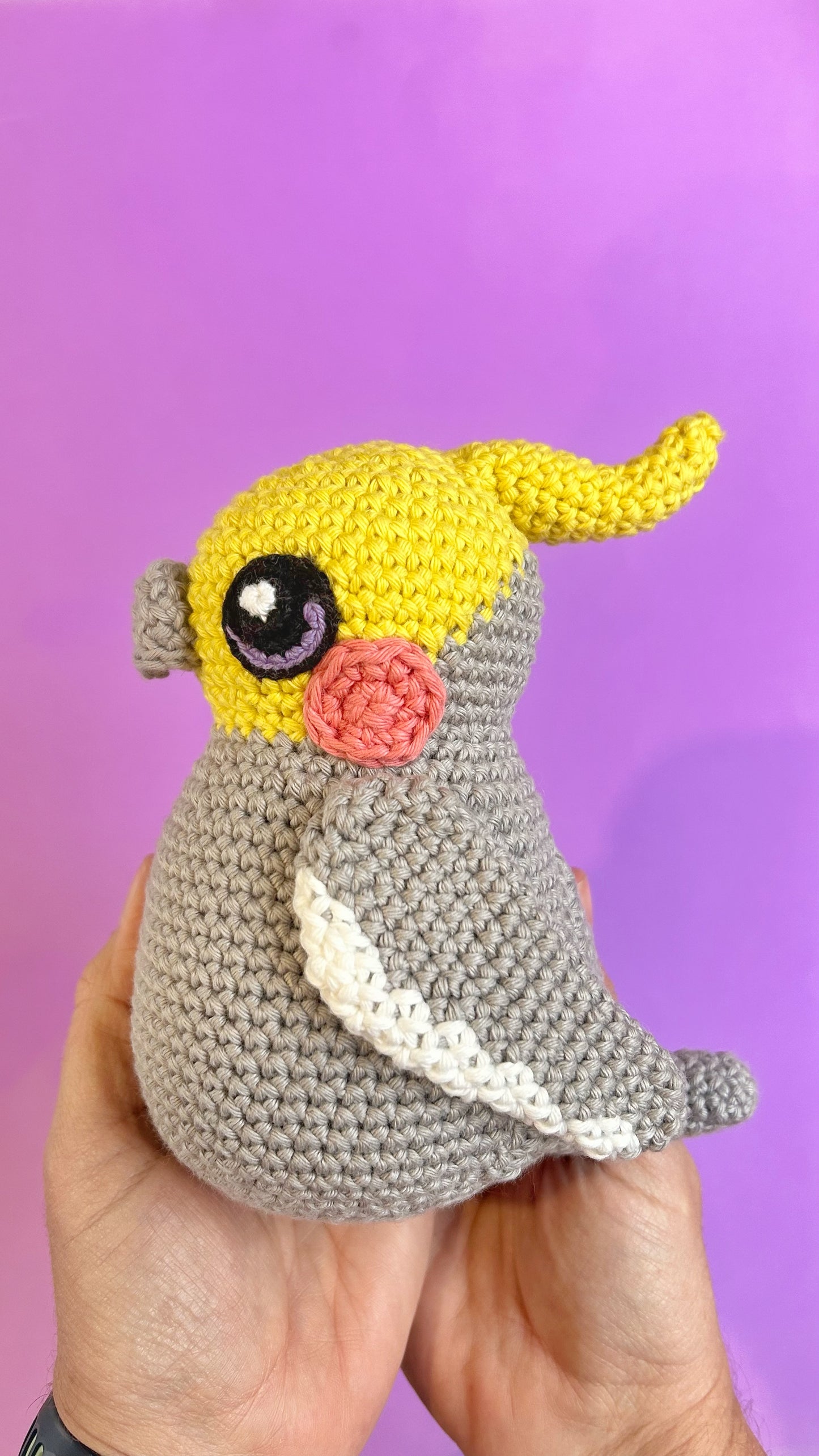 Digital crochet pattern - Cockatiel