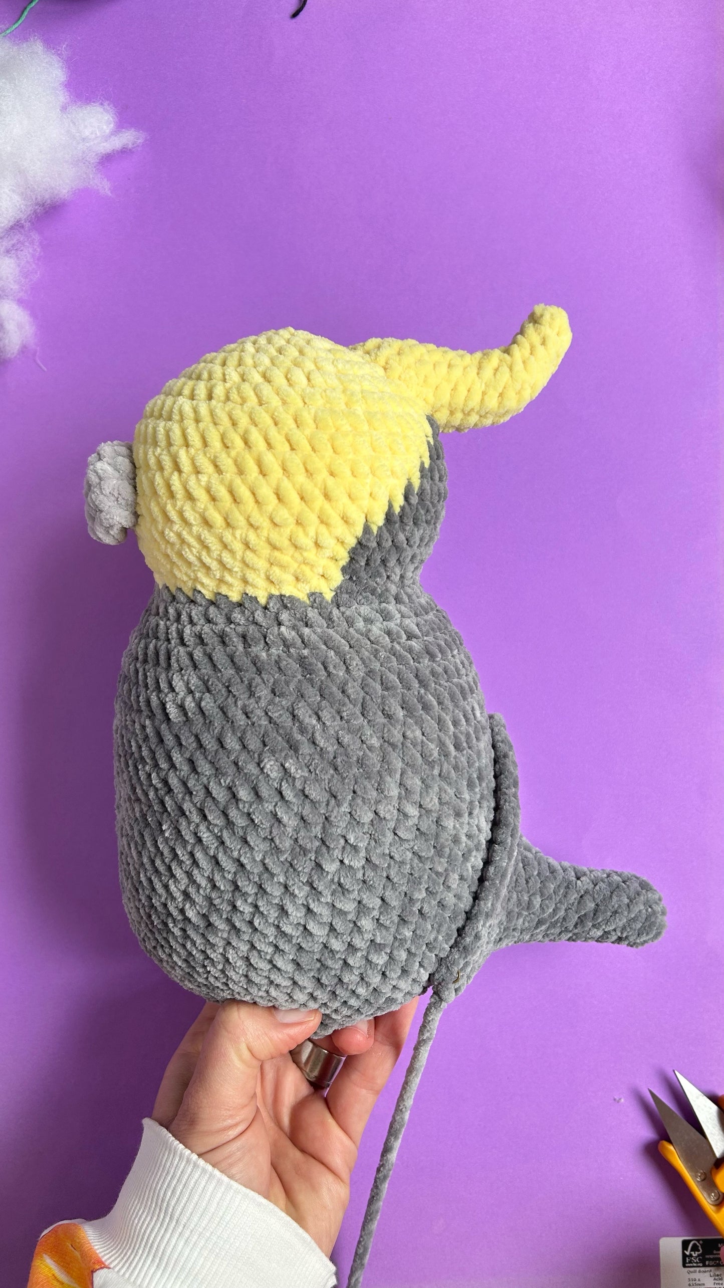 Digital crochet pattern - Cockatiel