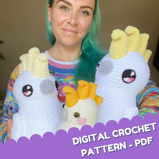 Digital crochet pattern - Cockatoo