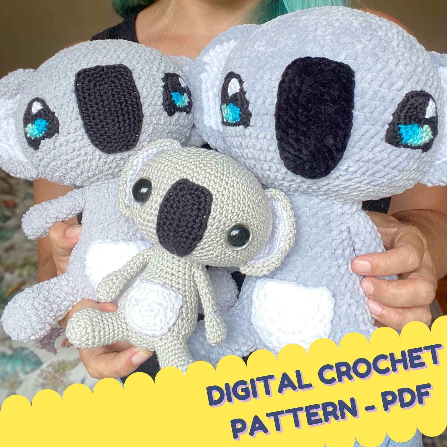 Digital crochet pattern - Koala